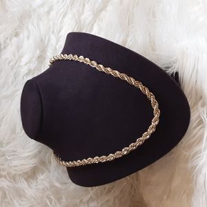 Two Gold Tone Necklaces